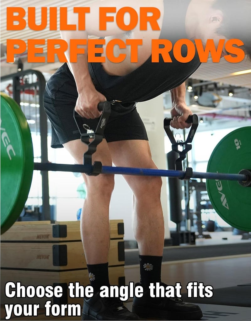 Fitarc Neutral Grip Pull Up Handles, Wrist Shoulder Elbow Friendly, 12 Angle Adjustable Lat Pulldown Handle Rowing Grips, 2Pcs, Patented - Image 5